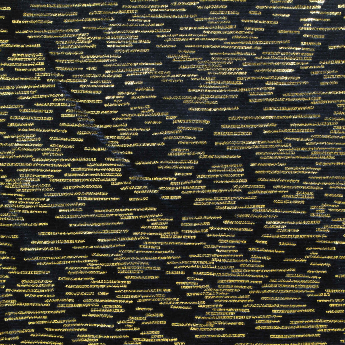 Gold Horizontal-Dash Velvet, Polyester