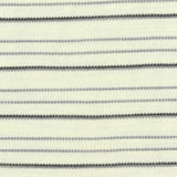 Cream Horizontal-Stripe Jacquard, Cotton-Poly