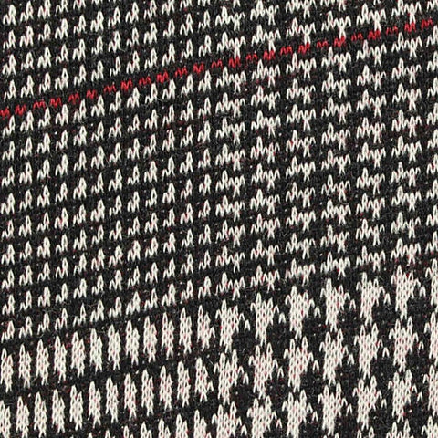 Black Houndstooth Jacquard, Polyester, 260 gsm, 170 cm