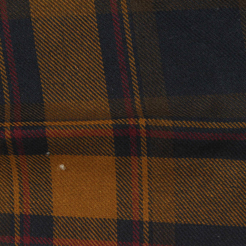 Dark Blue Plaid Woven, Cotton