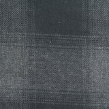 Dark Grey Plaid Knit, Cotton