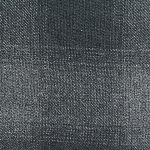 Dark Grey Plaid Knit, Cotton