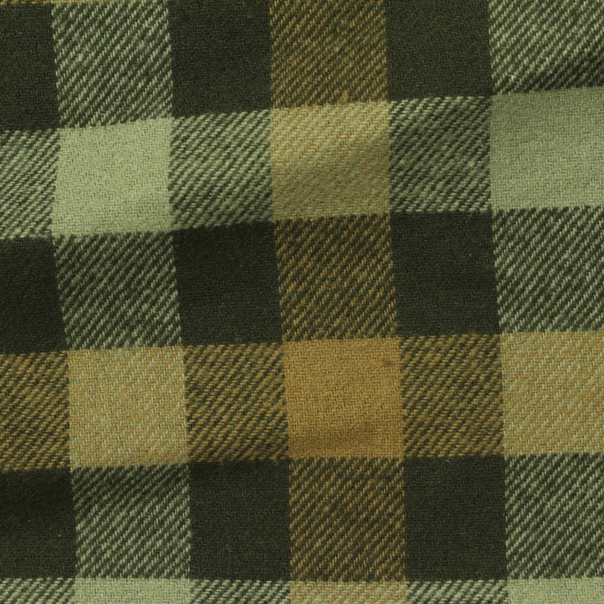 Olive Plaid Woven, Cotton