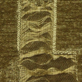Olive Geometric Chenille, Poly-Nylon — texture