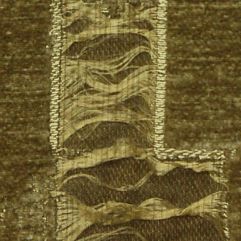 Olive Geometric Chenille, Poly-Nylon