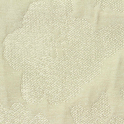 Cream Floral Chenille, Poly-Nylon