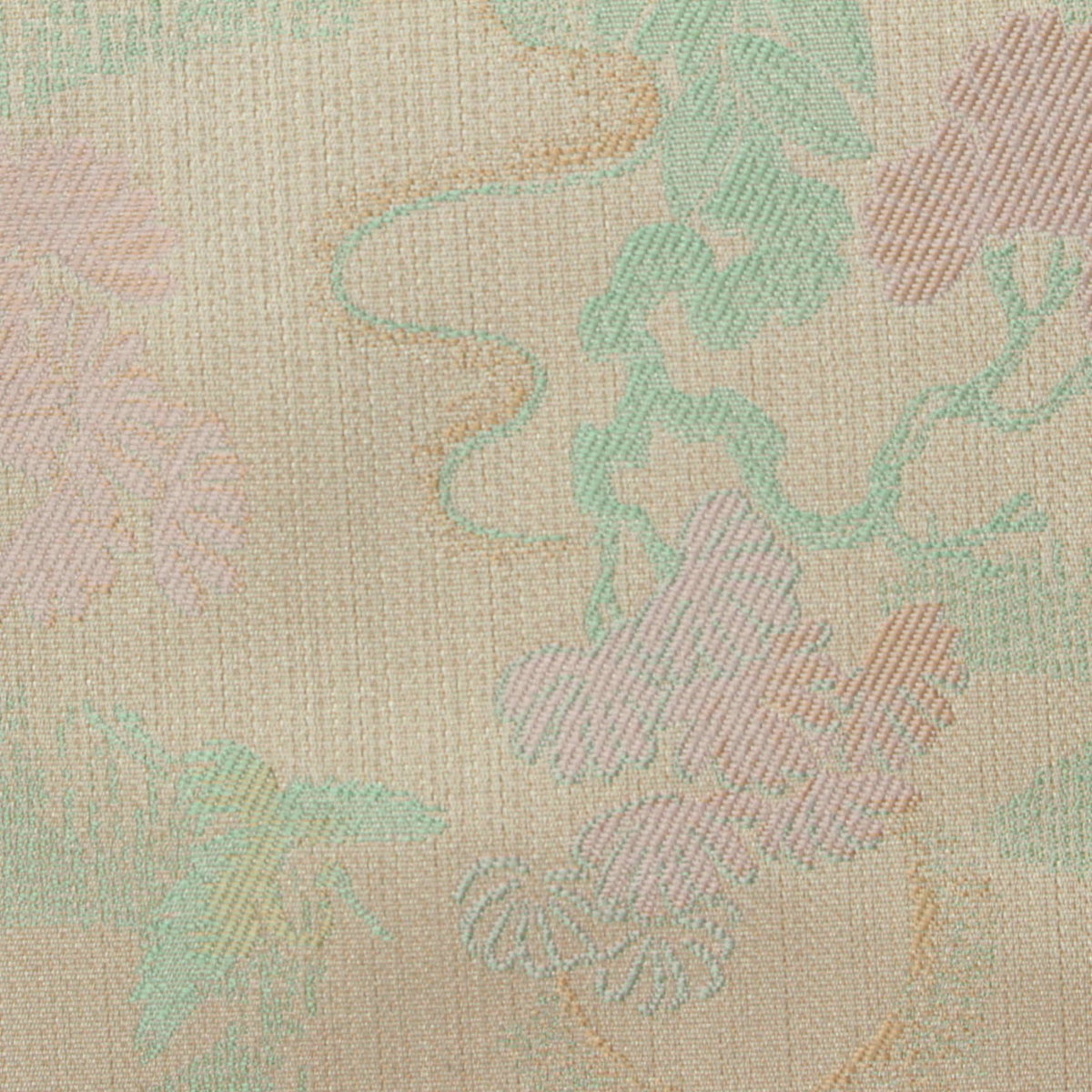 Pastel Pink Floral Jacquard, Polyester