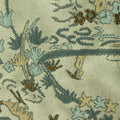 Blue Floral Jacquard, Polyester, 200 gsm