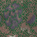 Purple Ornate-Scroll Jacquard, Polyester