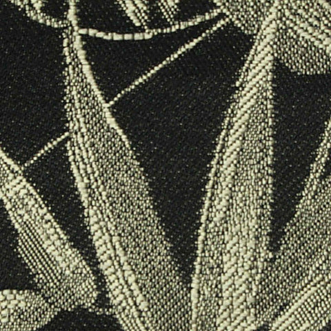 Black Leaves Jacquard, Polyester, 125 gsm