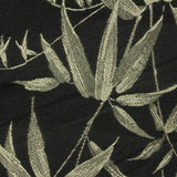 Black Leaves Jacquard, Polyester