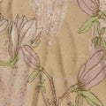 Pink Floral Jacquard, Polyester, 135 gsm