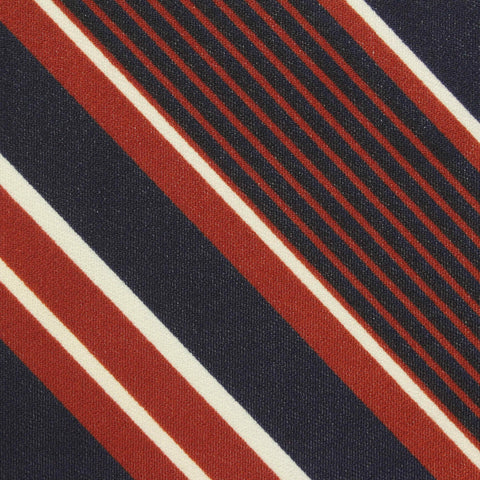 Navy Stripes Knit, Polyester, 170 gsm