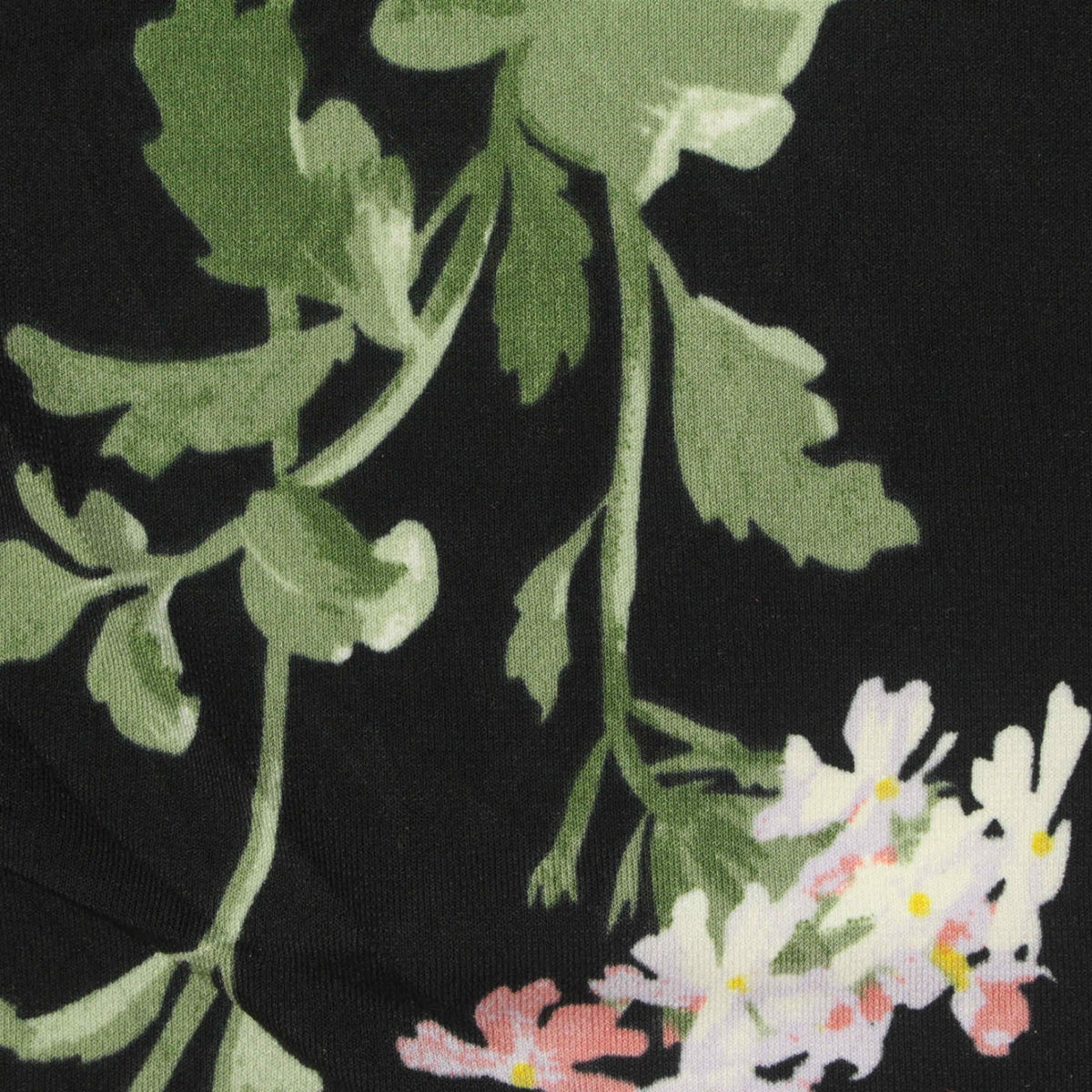 Green Leaves Linen-Look