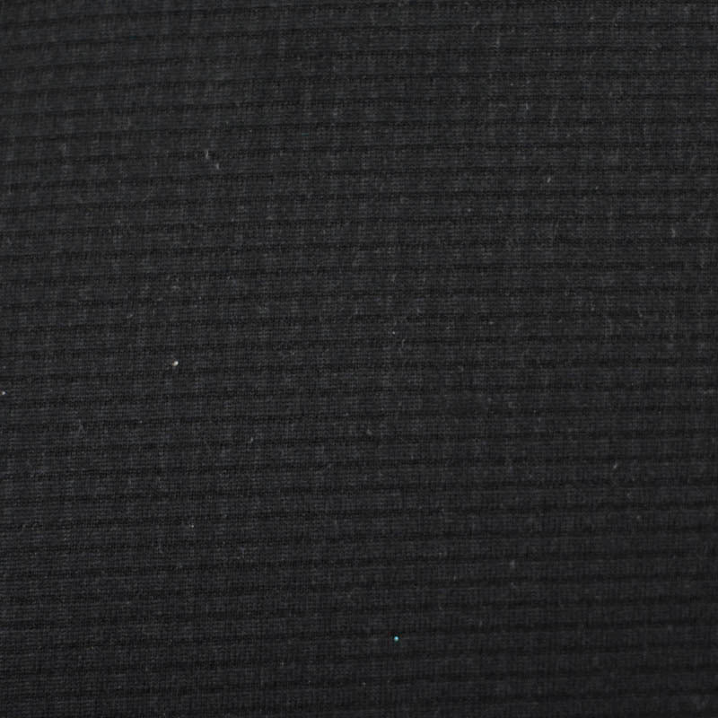 100% Polyester Knit Fabric, 277 gsm, 63 cm — Black