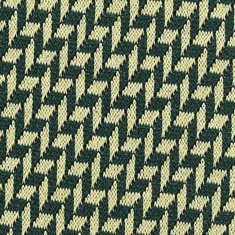 Dark Green Zigzag Jacquard