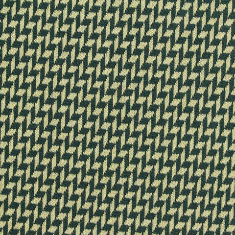 Dark Green Zigzag Jacquard