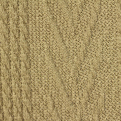 Beige Tone-on-Tone Jersey Knit, Polyester, 370 gsm