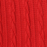 Jacquard Polyester Stretch Jersey Knit Fabric, 290 gsm, 155 cm — Red