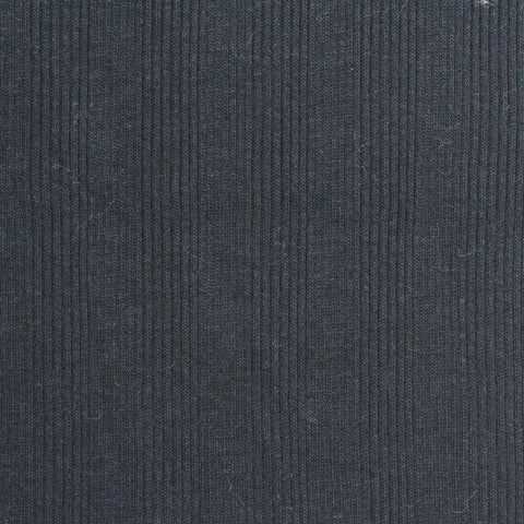 100% Cotton Rib Knit Fabric, 160 gsm, 145 cm — Navy