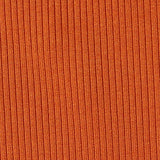 Viscose Stretch Rib Knit Fabric, 360 gsm, 135 cm — Orange — texture