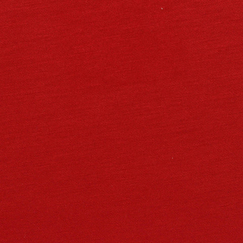Polyester Viscose Stretch Scuba Knit Fabric, 245 gsm, 160 cm — Red