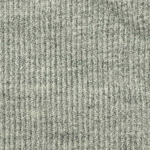 Grey Heather Interlock Knit, Poly-Viscose, 400 gsm