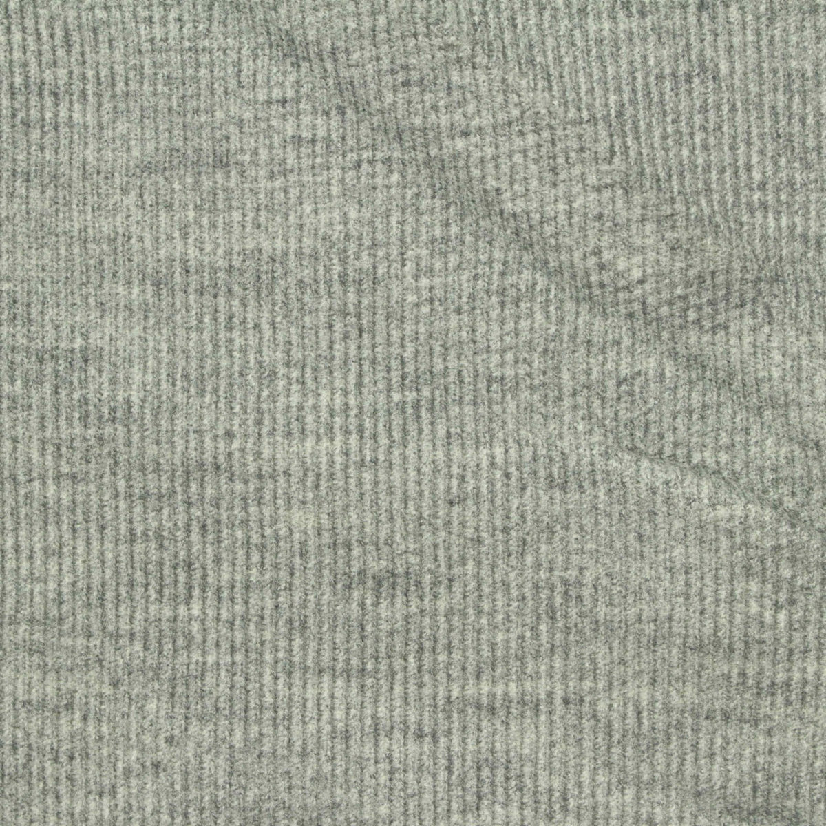 Grey Heather Interlock Knit, Poly-Viscose, 400 gsm