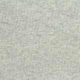 Heather Cotton Polyester Rib Knit Fabric, 350 gsm, 118 cm — Grey