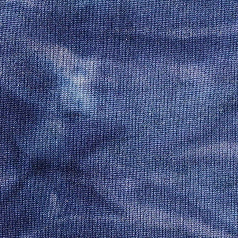 Blue Abstract Milk Silk Knit, Polyester, 230 gsm