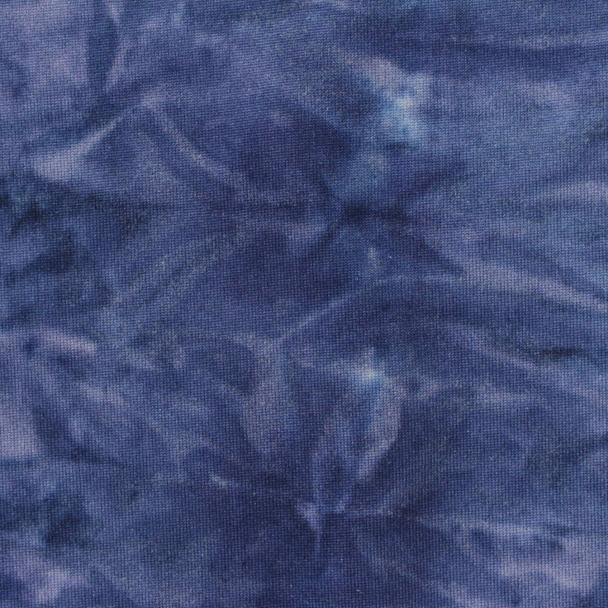 Blue Abstract Milk Silk Knit, Polyester, 230 gsm