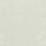 White Floral Jacquard, Polyester
