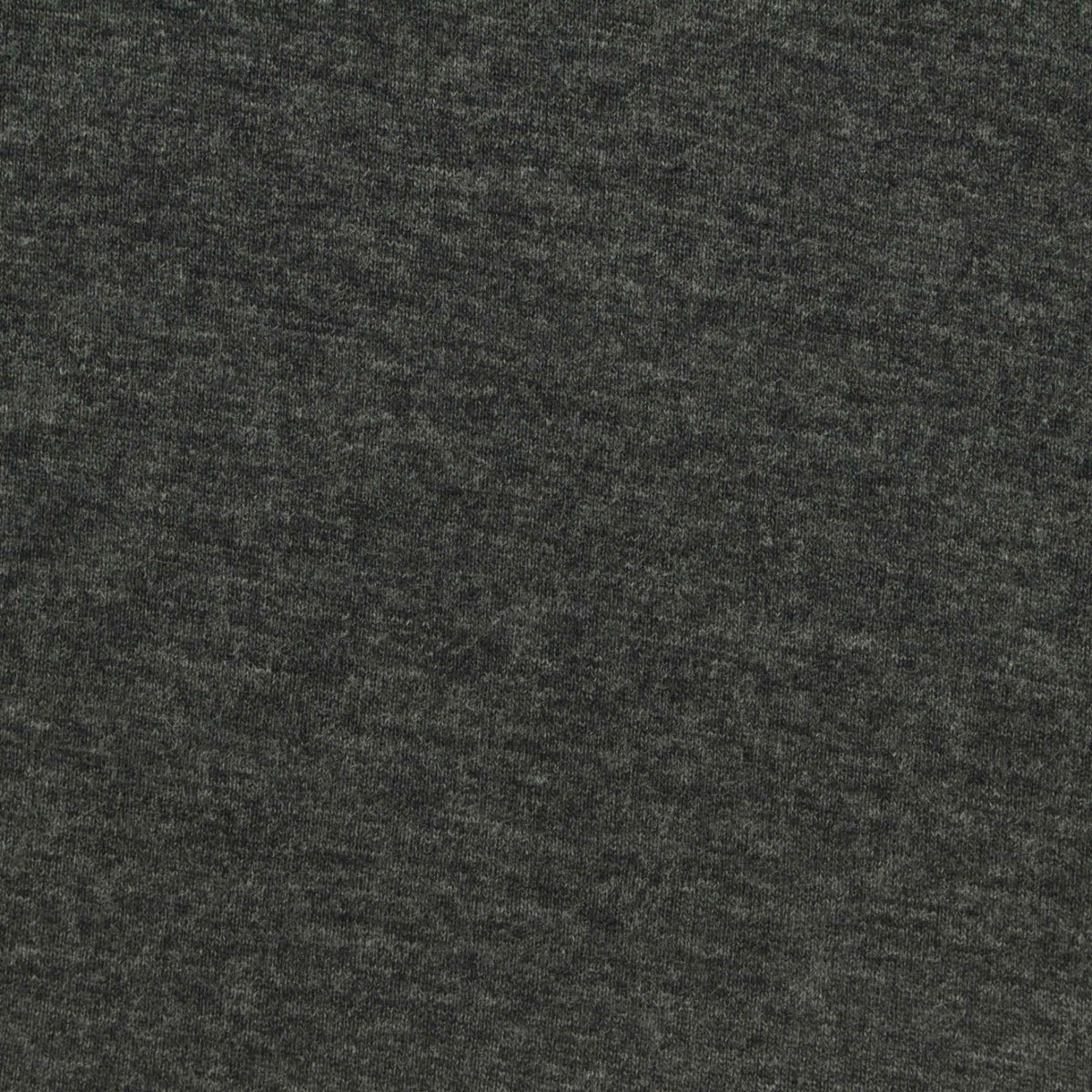 Dark Grey Heathered-Marl Jersey Knit, Poly-Cotton, 140 gsm
