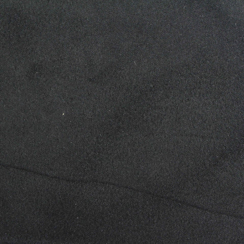 Polyester Stretch Faux Suede Fabric, 330 gsm, 153 cm — Black