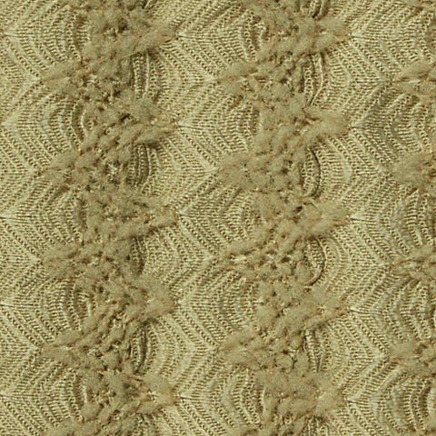 Beige Geometric-Diamond Warp Knit, Polyester