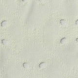 Cream Small-Eyelet Jacquard, Polyester — texture