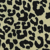 Black Leopard Jersey Knit, Polyester — texture