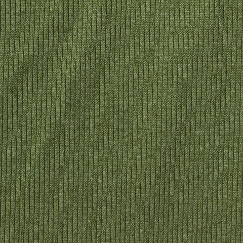 Green Heather Rib Knit, Polyester