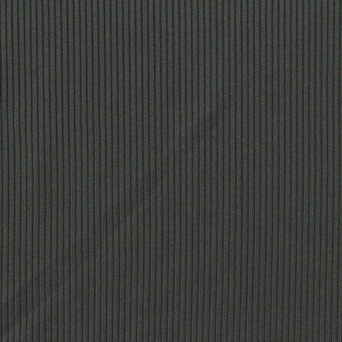 Polyester Stretch Rib Knit Fabric, 250 gsm, 152 cm — Grey