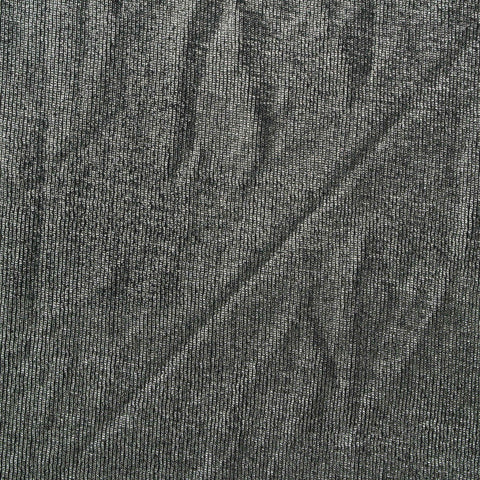 Dark Grey Marl Rib Knit, Polyester, 210 gsm