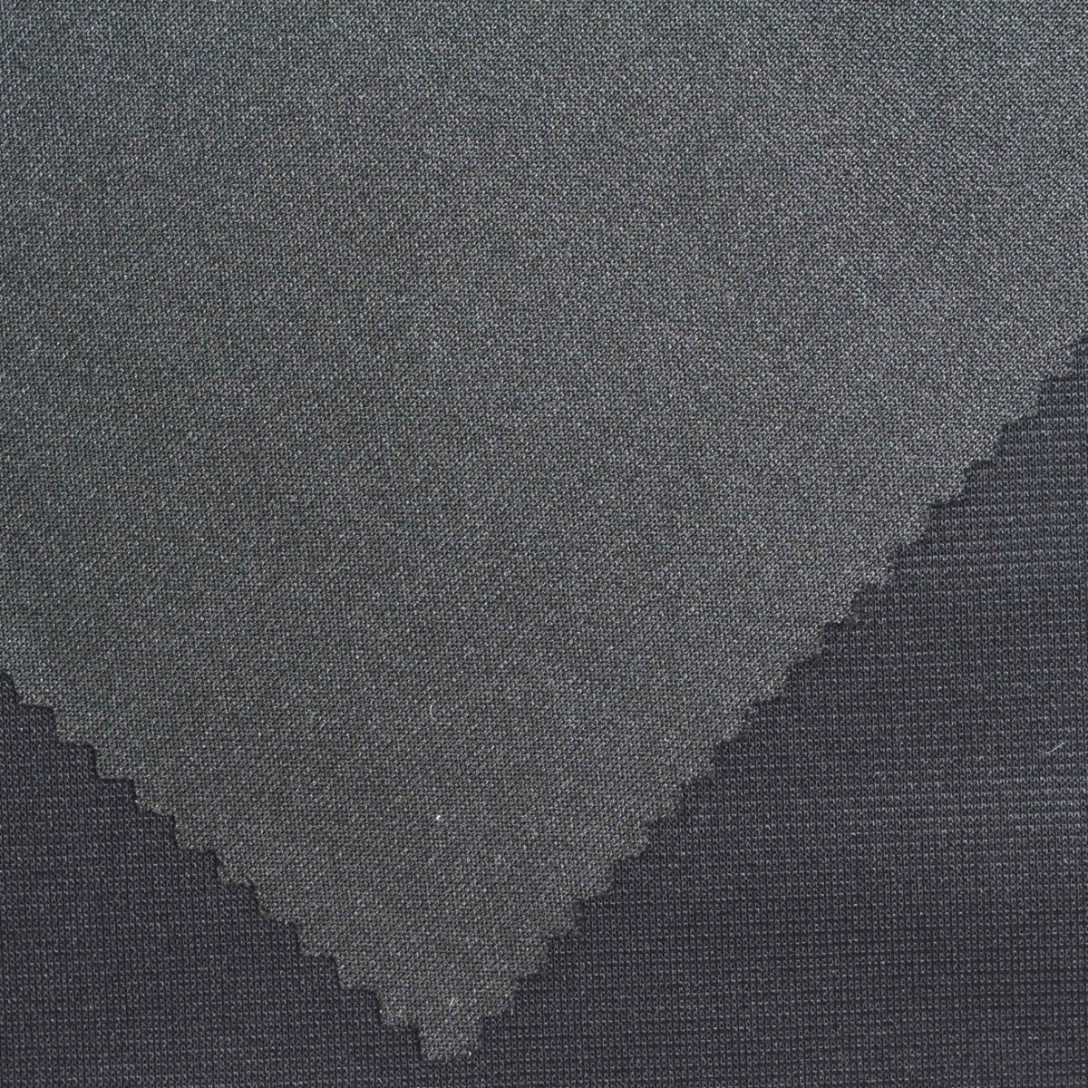 Polyester Stretch Ponte Knit Fabric, 330 gsm, 150 cm — Grey