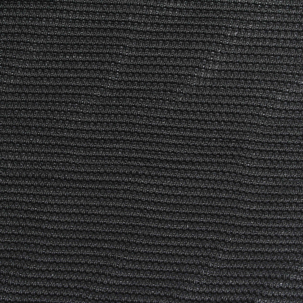 Viscose Stretch Interlock Knit Fabric, 390 gsm, 156 cm — Black
