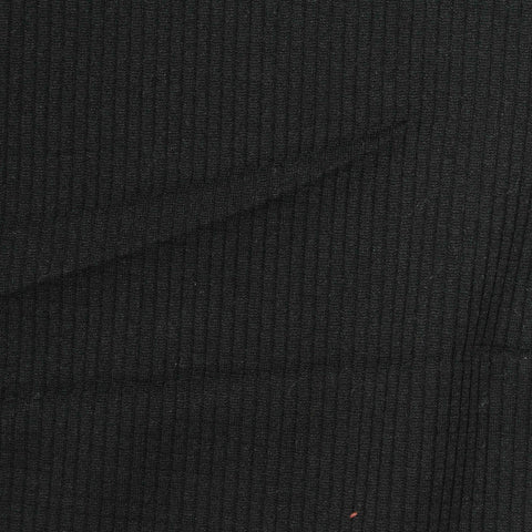Plaid Polyester Stretch Interlock Knit Fabric, 190 gsm, 150 cm — Black