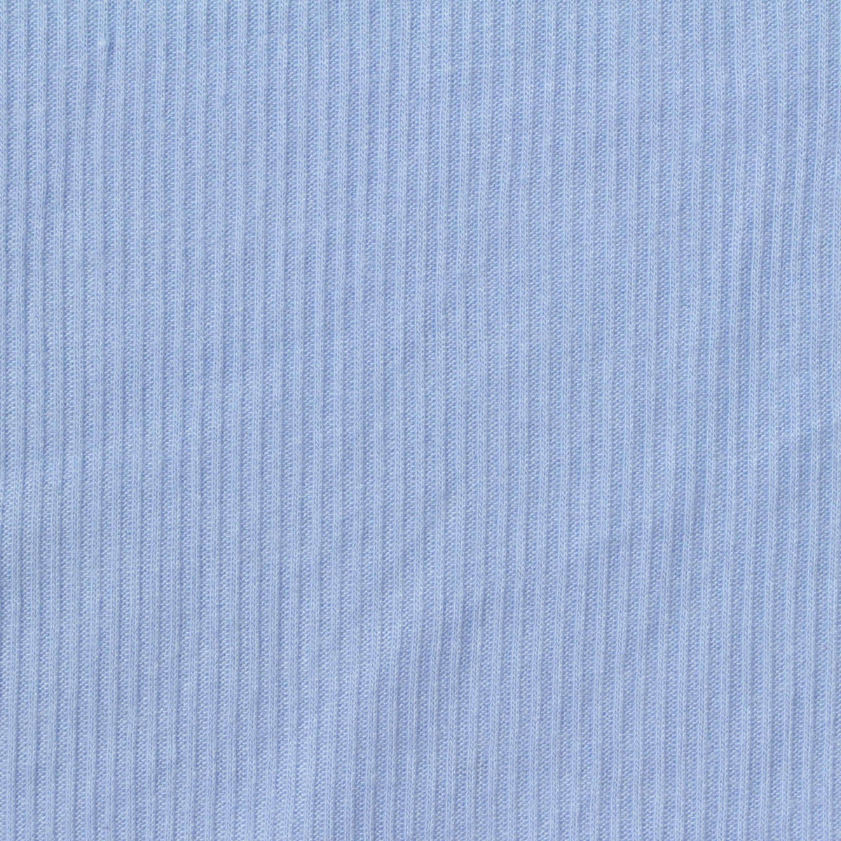 Polyester Viscose Stretch Rib Knit Fabric, 160 gsm, 140 cm — Blue