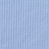 Polyester Viscose Stretch Rib Knit Fabric, 160 gsm, 140 cm — Blue — texture