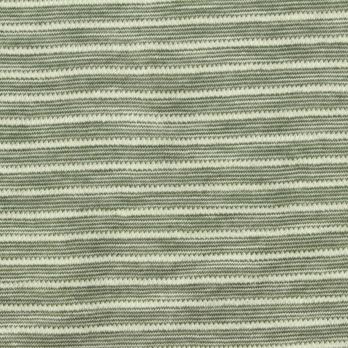 Dark Green Stripes Jersey Knit, Cotton-Poly, 165 gsm