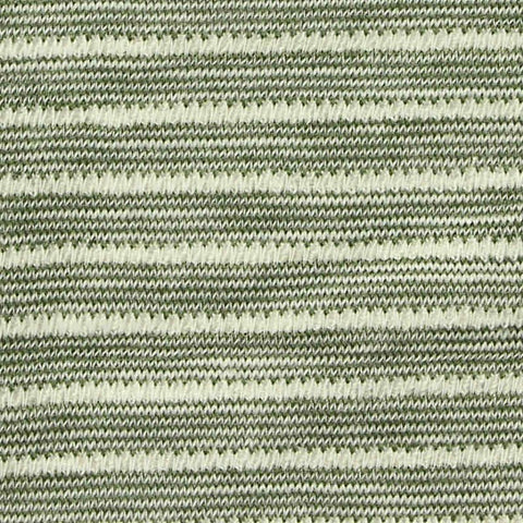 Dark Green Stripes Jersey Knit, Cotton-Poly, 165 gsm