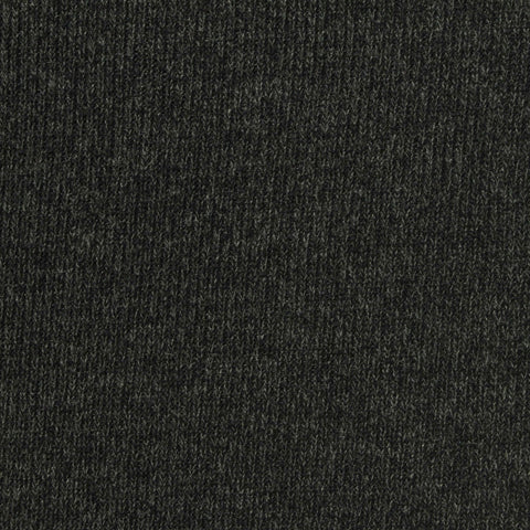 Dark Grey Heather Rib Knit, Poly-Viscose, 230 gsm