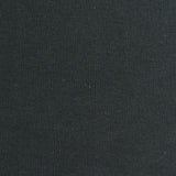 100% Cotton Rib Knit Fabric, 200 gsm, 165 cm — Black
