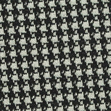 Black Houndstooth Jacquard, Polyester — texture